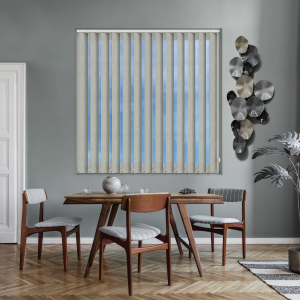 Lumi Silver Vertical Blinds Open