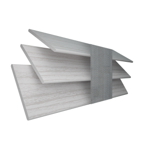 Lunar Oak Wood Grain Faux Wood with Steel Tape Wood Venetian Blinds 3 Slats