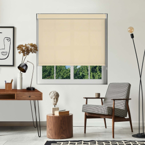 Luxe Beige Pelmet Roller Blinds