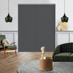 Luxe Charcoal Replacement Vertical Blind Slats