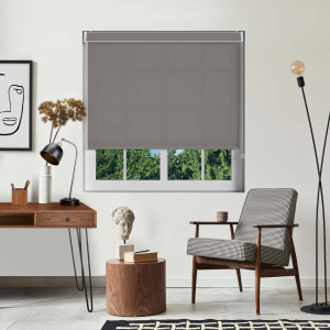 Luxe Concrete Pelmet Roller Blinds
