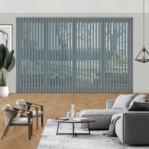 Luxe Fog Replacement Vertical Blind Slats Open