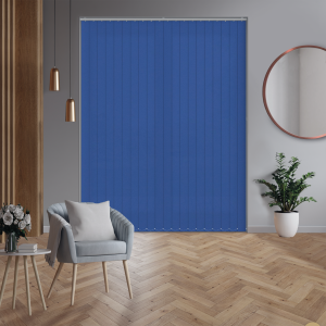 Luxe Glacier Blue Vertical Blinds