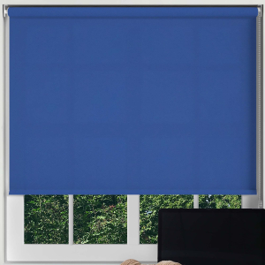Luxe Glacier Blue Roller Blinds Frame