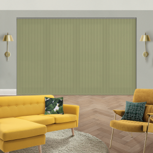 Luxe Green Vertical Blinds