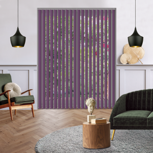 Luxe Iris Replacement Vertical Blind Slats Open