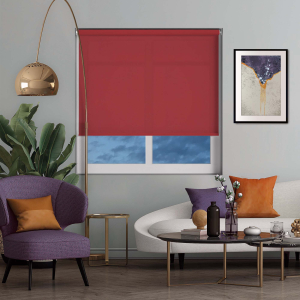 Luxe Redcurrant Cordless Roller Blinds
