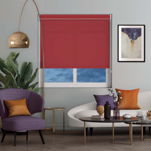 Luxe Redcurrant Pelmet Roller Blinds