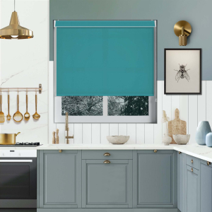 Luxe Teal No Drill Blinds