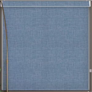 Lyra Blue Pelmet Roller Blind Cropped Image