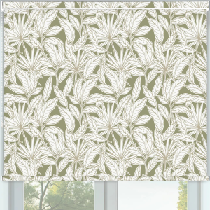 Maui Green Pelmet Roller Blinds Frame
