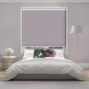 Maven Dusk Pink Blackout Cordless Honeycomb Pleated Blind Open