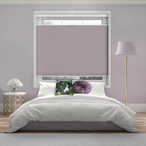 Maven Dusk Pink Blackout Cordless Top Down Bottom Up Honeycomb Pleated Blind Open