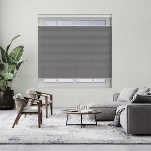 Maven Gravel Cordless Top Down Bottom Up Honeycomb Pleated Blind Open