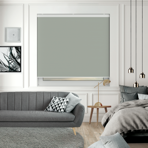 Maven Pixie Cream Blackout Cordless Honeycomb Pleated Blind Open