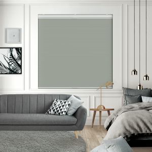 Maven Pixie Cream Blackout Cordless Top Down Bottom Up Honeycomb Pleated Blind Open