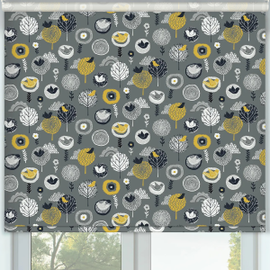 Meadowlark Midnight Cordless Roller Blinds Frame