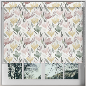 Melia Muted Pelmet Roller Blinds Frame