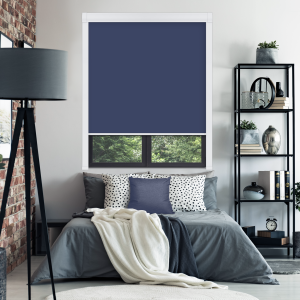 Midnight Blue Bloc Blinds Cassette Blinds Edge Fit