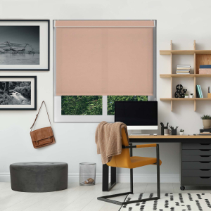 Mirage Solar Dark Beige Pelmet Roller Blinds