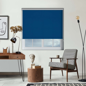 Mirage Solar Dark Blue Roller Blinds