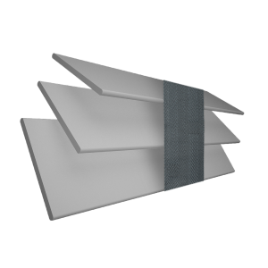 Mission Faux Wood with Slate Tape Wood Venetian Blinds 3 Slats