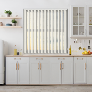 Mittle Ecru Replacement Vertical Blind Slats Open
