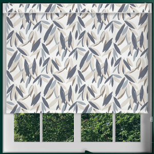 Muted Cane Pelmet Roller Blinds Frame