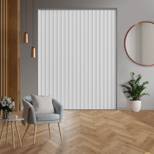 Nova Chalk White Rigid PVC Replacement Vertical Blind Slats