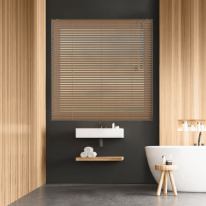 Oak Venetian Blinds Open