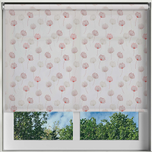 Odi Maroon Cordless Roller Blinds Frame