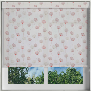 Odi Maroon Pelmet Roller Blinds Frame