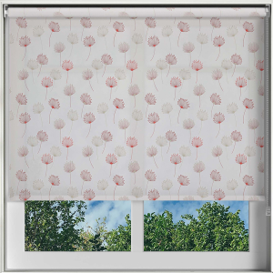 Odi Maroon Roller Blinds Frame