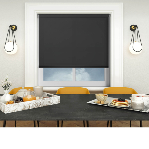 Origin Black Black Bottom Bar Cordless Roller Blinds