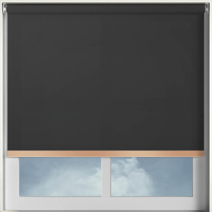 Origin Black Copper Bottom Bar Cordless Roller Blinds Frame
