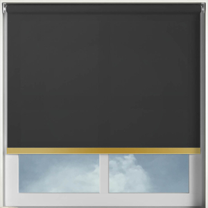Origin Black Gold Bottom Bar Cordless Roller Blinds Frame