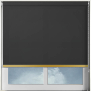 Origin Black Gold Bottom Bar Roller Blinds Frame