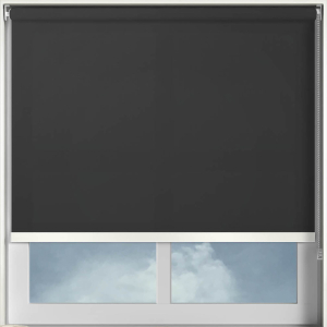 Origin Black White Bottom Bar Roller Blinds Frame