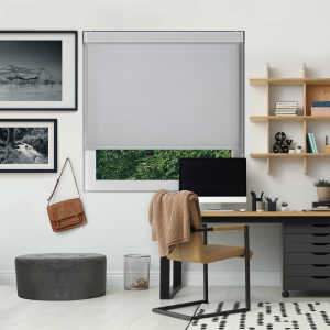 Origin Cloud Grey Pelmet Roller Blinds