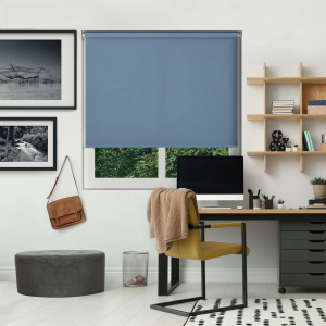 Origin Dusky Blue Cordless Roller Blinds