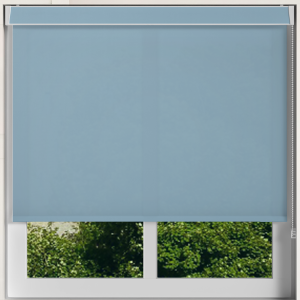 Origin Pastel Blue Pelmet Roller Blinds Frame