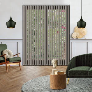 Origin Taupe Replacement Vertical Blind Slats Open
