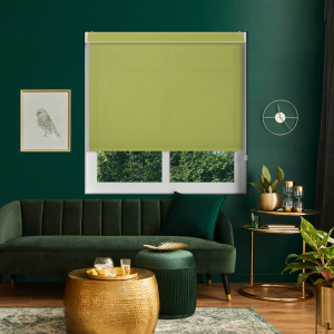 Origin Vine Green Pelmet Roller Blinds