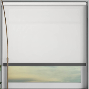 Origin White Anthracite Bottom Bar Cordless Roller Blinds Frame