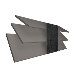 Orion Faux Wood with Jet Tape Wood Venetian Blinds 3 Slats