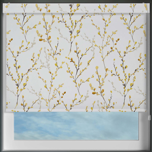 Osier Mustard Pelmet Roller Blinds Frame