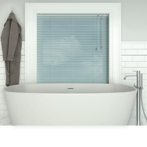 Peppermint Venetian Blinds Open