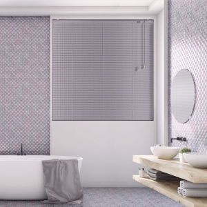 Pink Silver Texture Venetian Blinds