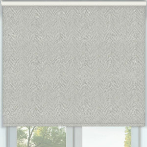 Pinstripe Stone Cordless Roller Blinds Frame