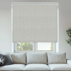 Pinstripe Stone Pelmet Roller Blinds
